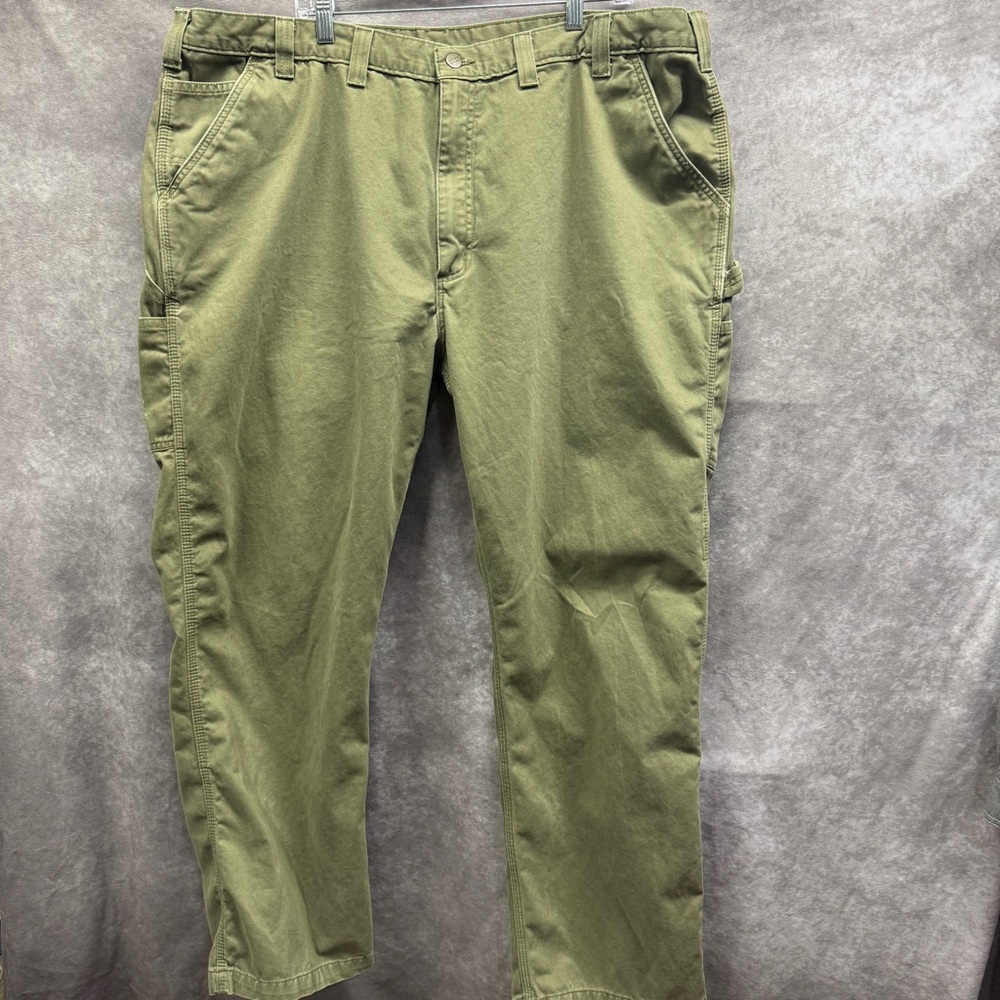 Carhartt Green Relaxed Fit Cargo Pants 46x32